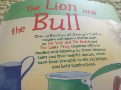 Aesops Fables The Lion And The Bull And Other Aesops Fables Back Cover