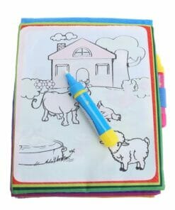 Reusable Magic water colouring book - Animals Blue - Inside1
