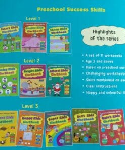 Preschool Success Skills - Sharp Kids Workbook - Level 1 - 3 years+ BackCover