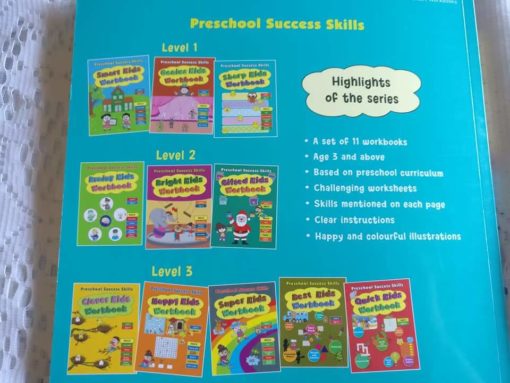 Preschool Success Skills Sharp Kids Workbook Level 1 3 years+ BackCover