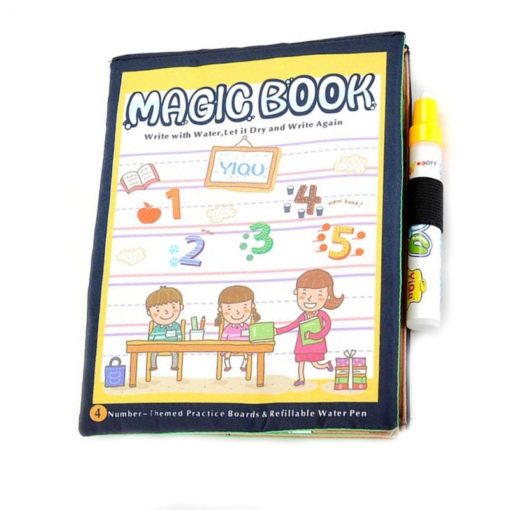 Reusable Magic Water Colouring Book Numbers Cover