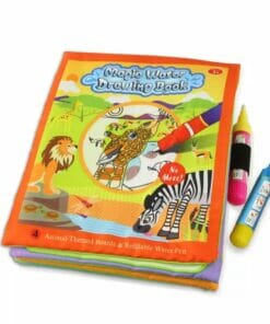 Reusable Magic Water Colouring Book Animals - Orange - Cover
