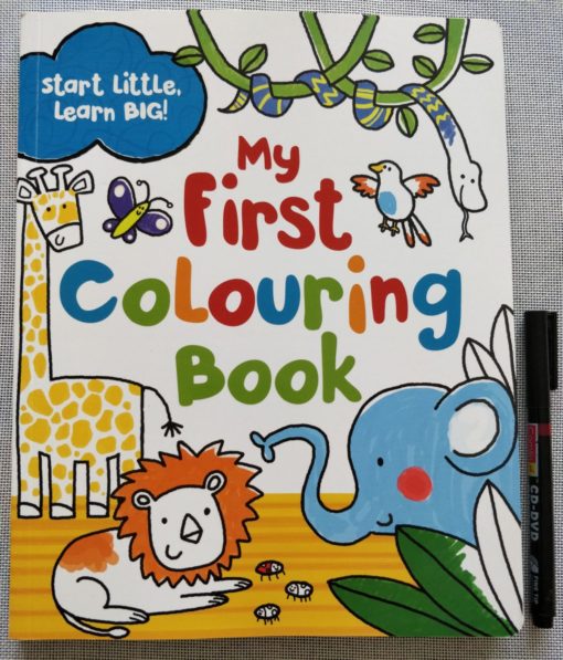 Start Little Learn Big My First Colouring Book Cover