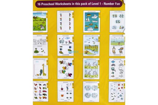 Number Fun Worksheets Level 1 Age3 9788184991291 inside pages