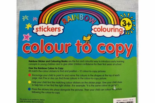 Rainbow Stickers Colouring Colour to Copy 8