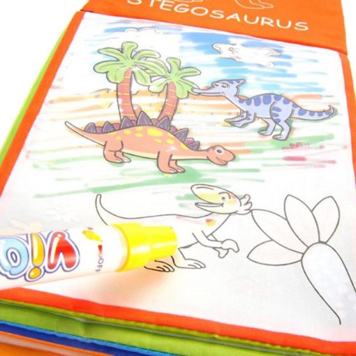 Reusable Magic water colouring book Dinosaurs Inside 1