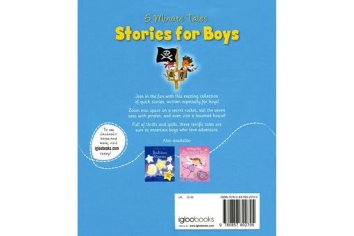 5 Minute Tales Stories for Boys 9780857802705 Back Cover 2