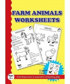 Farm Animals Worksheet with craft material