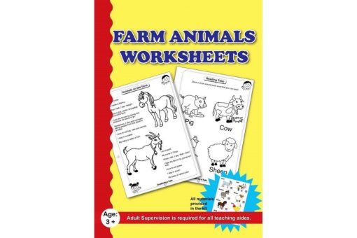 Farm Animals Worksheet with craft material