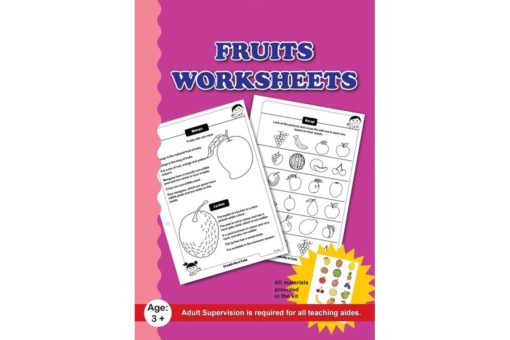 Fruits Worksheets with craft material