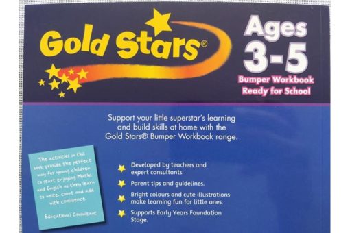 Gold Stars Workbooks Ready For School Bumper Workbook ages 3 5 Backside