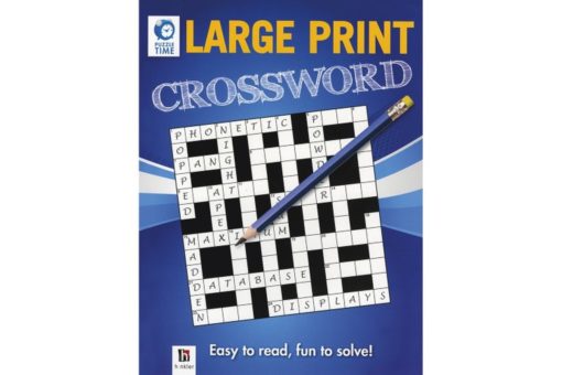 Puzzle Time Large Print Crossword Blue