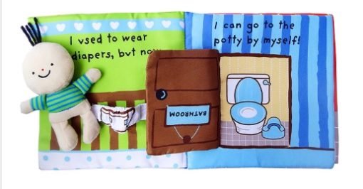 Its Potty time Cloth Book Quiet Book inside2