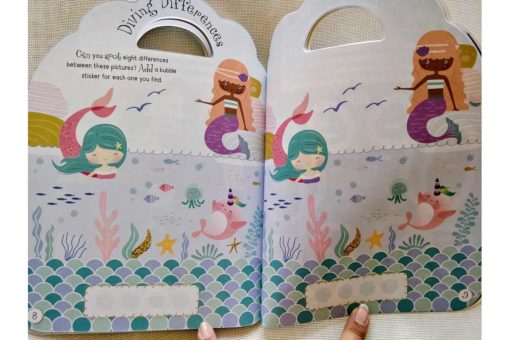 Mermaid Sticker Activity Carry Case Bookoli inside pages 1