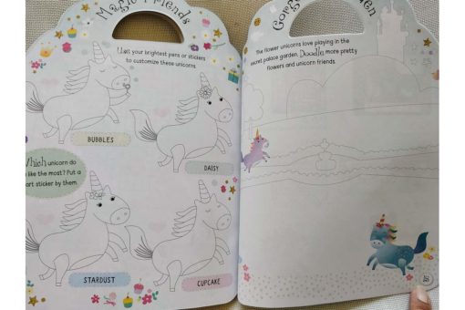 Unicorn Sticker Activity Carry Case Bookoli activity pages 4