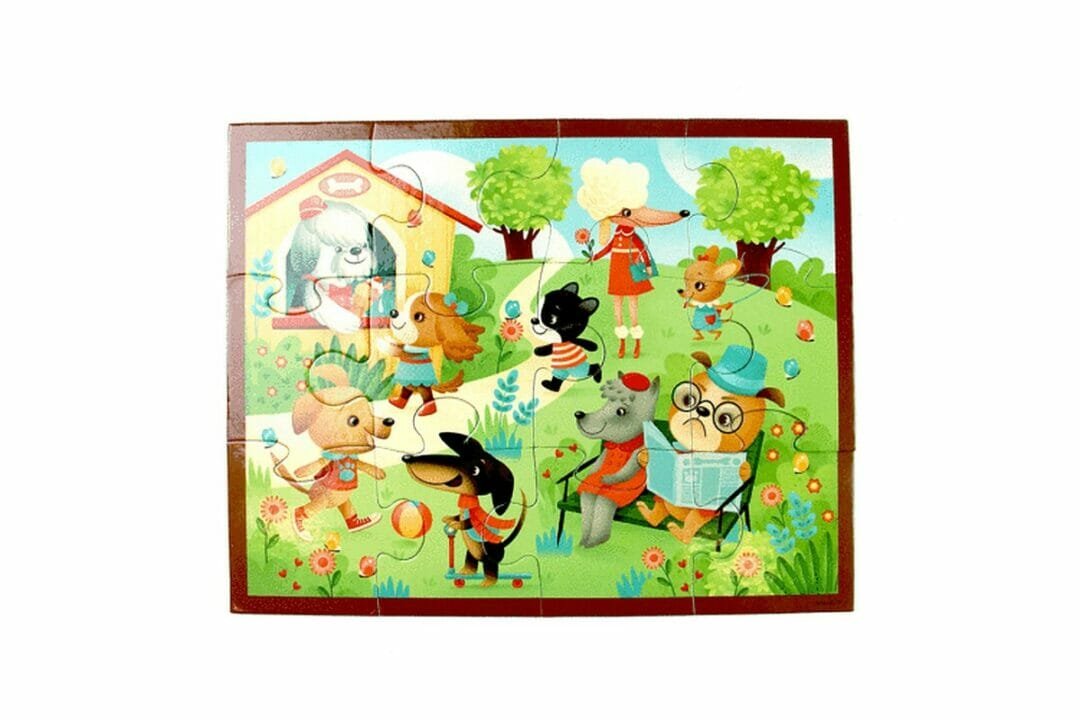 Mudpuppy Puppy Playtime Pouch Puzzle 9780735342101 Full Puzzle