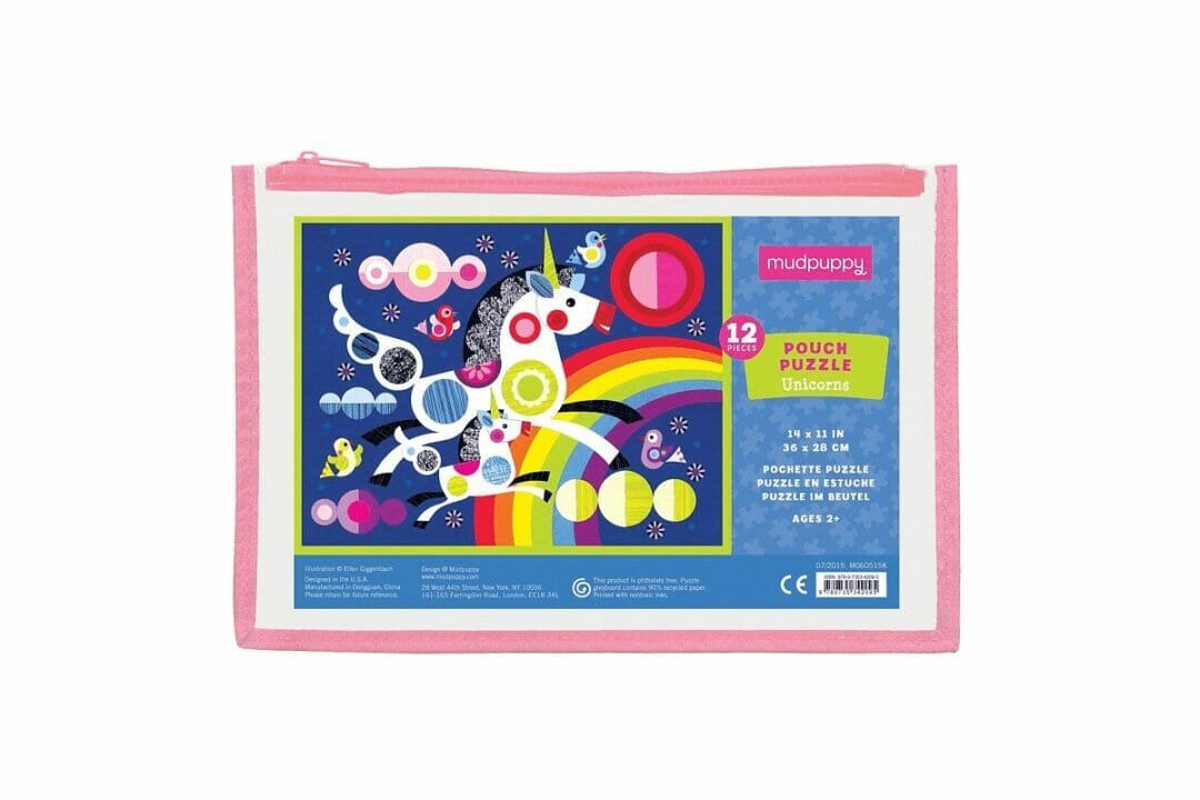 Mudpuppy Unicorns Pouch Puzzle 9780735342095 Cover