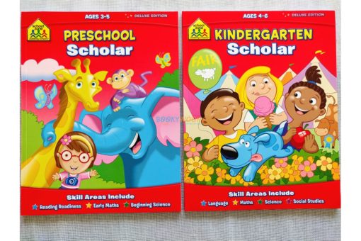 School Zone Preschool Kindergarten Scholar Workbooks