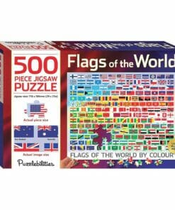 500 Piece Jigsaw Puzzle Flags of the World 9781488933721 cover page