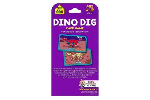 Dino Dig Card Game back cover