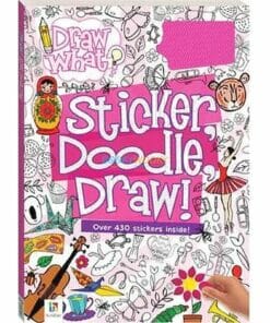 Draw What Sticker Doodle Draw (Pink) 9781488928062 cover page