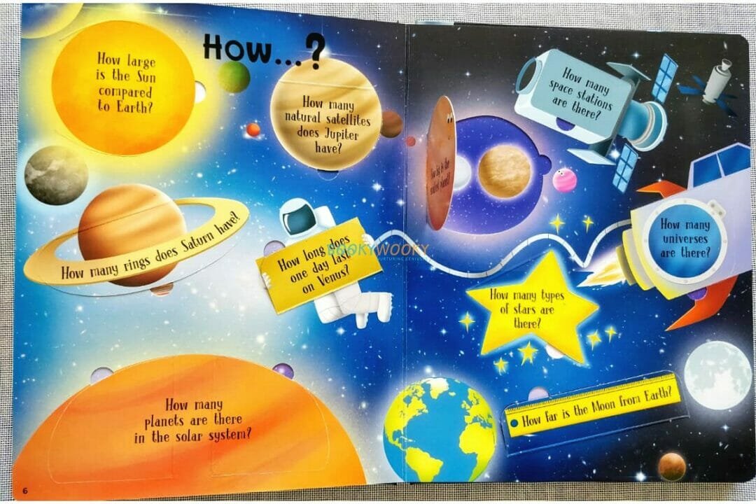 Lift A Flap Book Amazing & Curious Facts about Space (3)