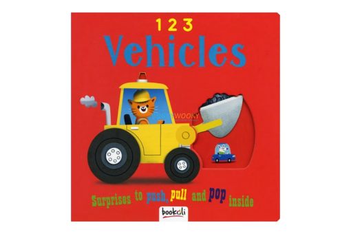 Push Pull and Pop Boardbooks 2 titles 1 2 3 Vehicles 9781787721098 cover page