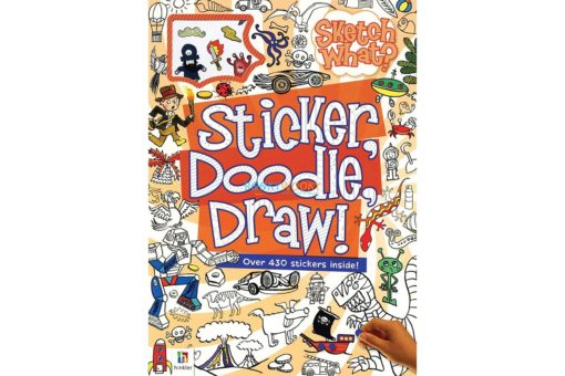 Sketch What Sticker Doodle Draw Orange 9781488903625 cover page
