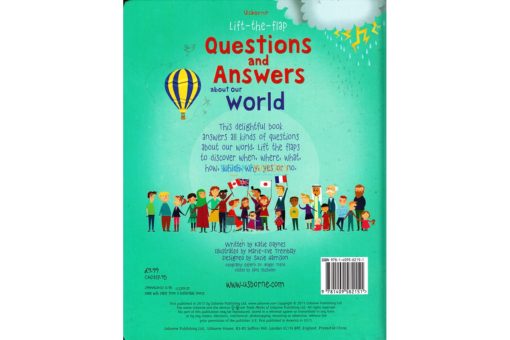 About our world Lift the Flap Questions Answers 9781409582151 back coverjpg