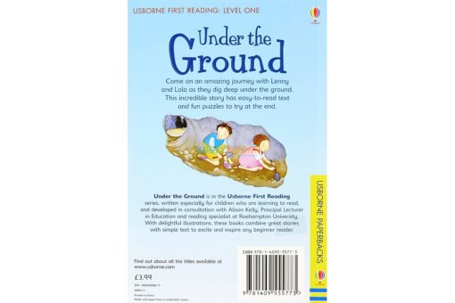 Under the Ground Usborne First Reading Level 1 9781409555773 backcoverjpg