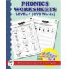 Phonics Worksheets with Craft Material CVC Words Level 1