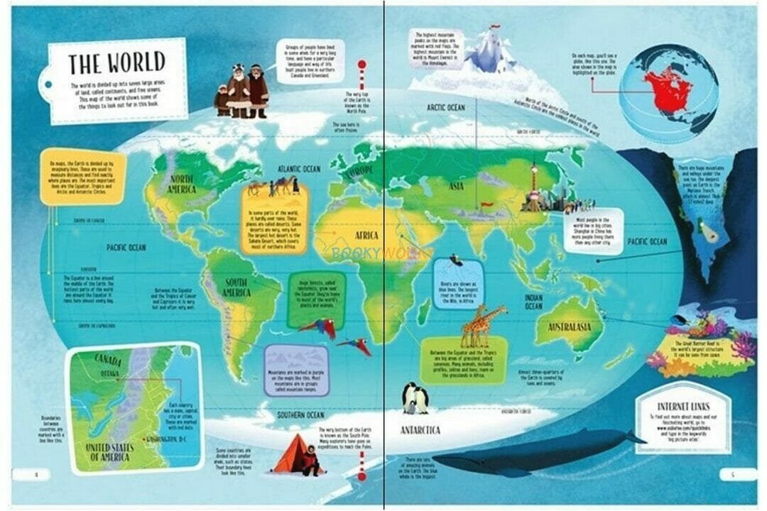 BIG PICTURE ATLAS 9781409598701 Usborne The World