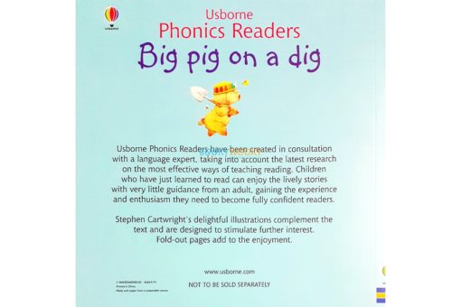 Big Pig on a Dig Usborne Phonics Readers back