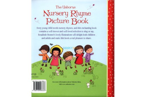 Nursery Rhyme Picture Book by Usborne back coverjpg