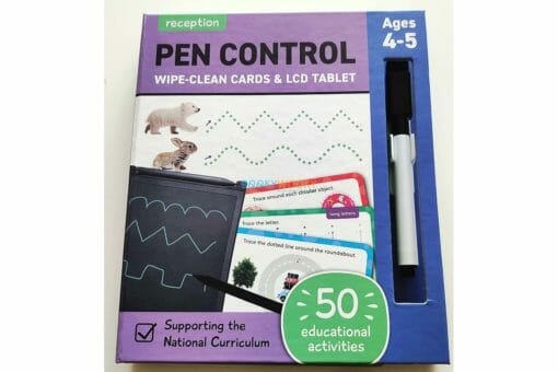 Pen Control Wipe Clean Cards LCD Tablet 9781839236792 cover real