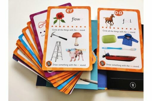 Phonics Wipe Clean Cards LCD Tablet 9781839236785 inside 4