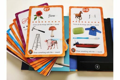 Phonics Wipe Clean Cards LCD Tablet 9781839236785 inside 5