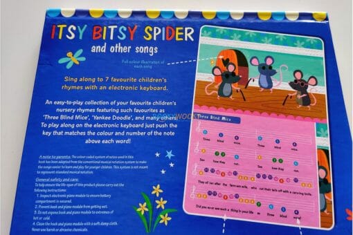 Smart Kids Itsy Bitsy Spider and Other Songs Keyboard Musical book 9781786909268 inside 8