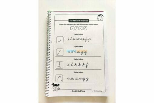Cursive Writing Worksheets with Craft Material 1