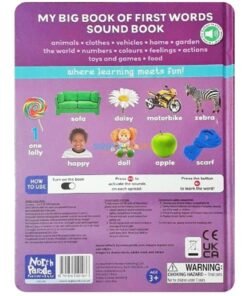 My Big Book of First Words Board book 350 Sounds back cover