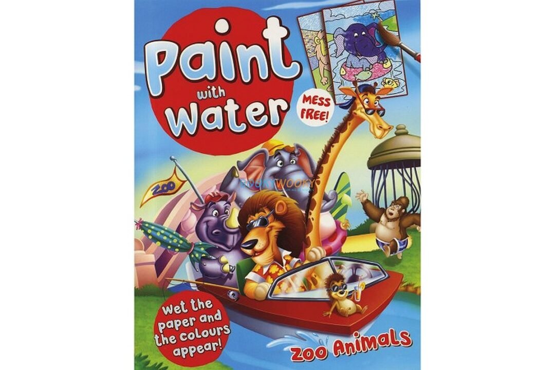 Paint with Water Zoo Animals 9789388384681 Paint with Water Zoo Animals 9789388384681