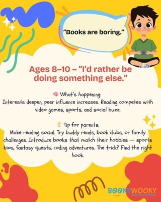 Ages 8 to 10: Books Seem Boring or Irrelevant