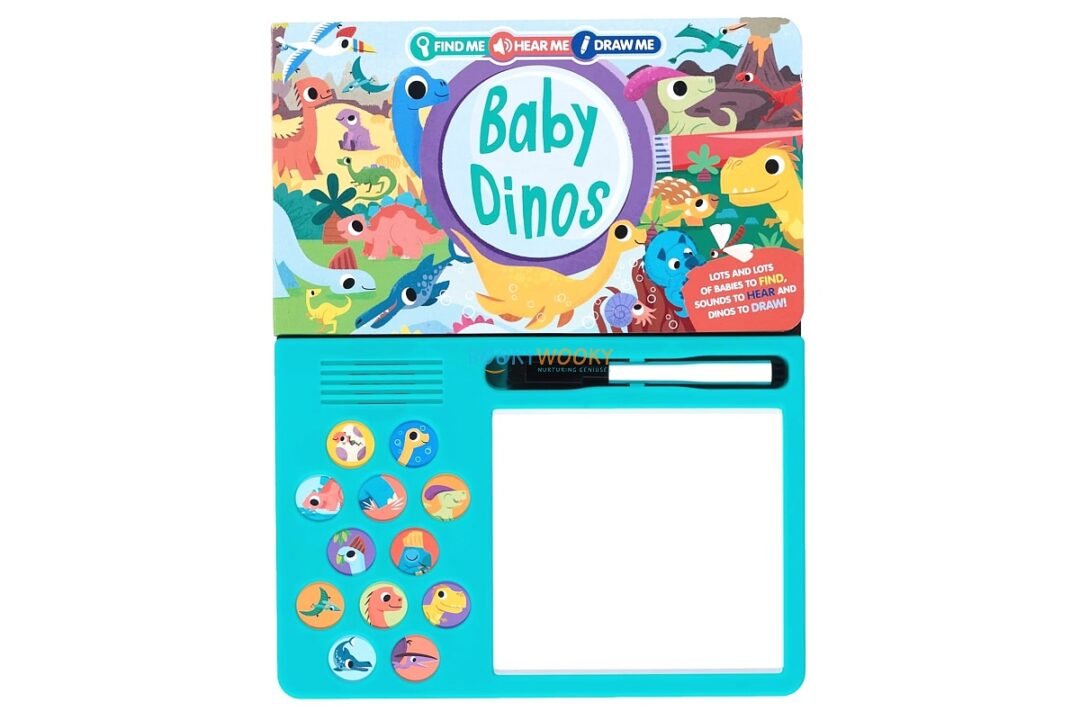 Baby Dinos Find Me, Hear Me, Draw Me 9781837160099